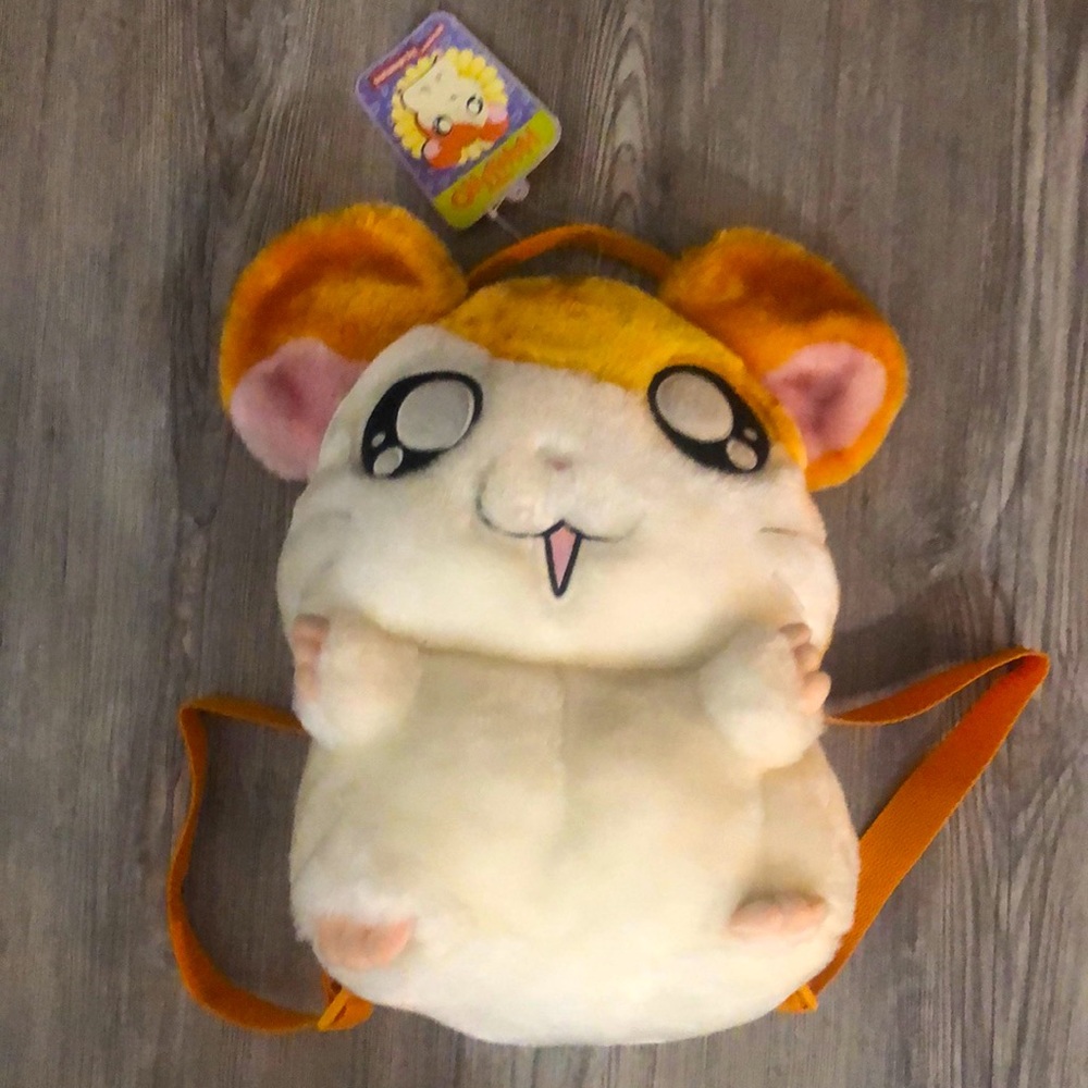 Vintage Hamtaro plush backpack